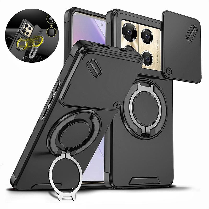 Противоударный бронированный чехол-слайдер для камеры для infinix Note 40 Pro 5G 4G 50 Pro+4 Plus GT 20 Pro с магнитным кольцом-держателем и защитой для объектива
