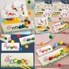 Wooden Bead Stringing Toy For Kid Fine Motor Skills And Parent Child Play