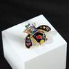 Enamel Heart Bee Insect Brooch Pin Scarf Corsage Jewelry Gift