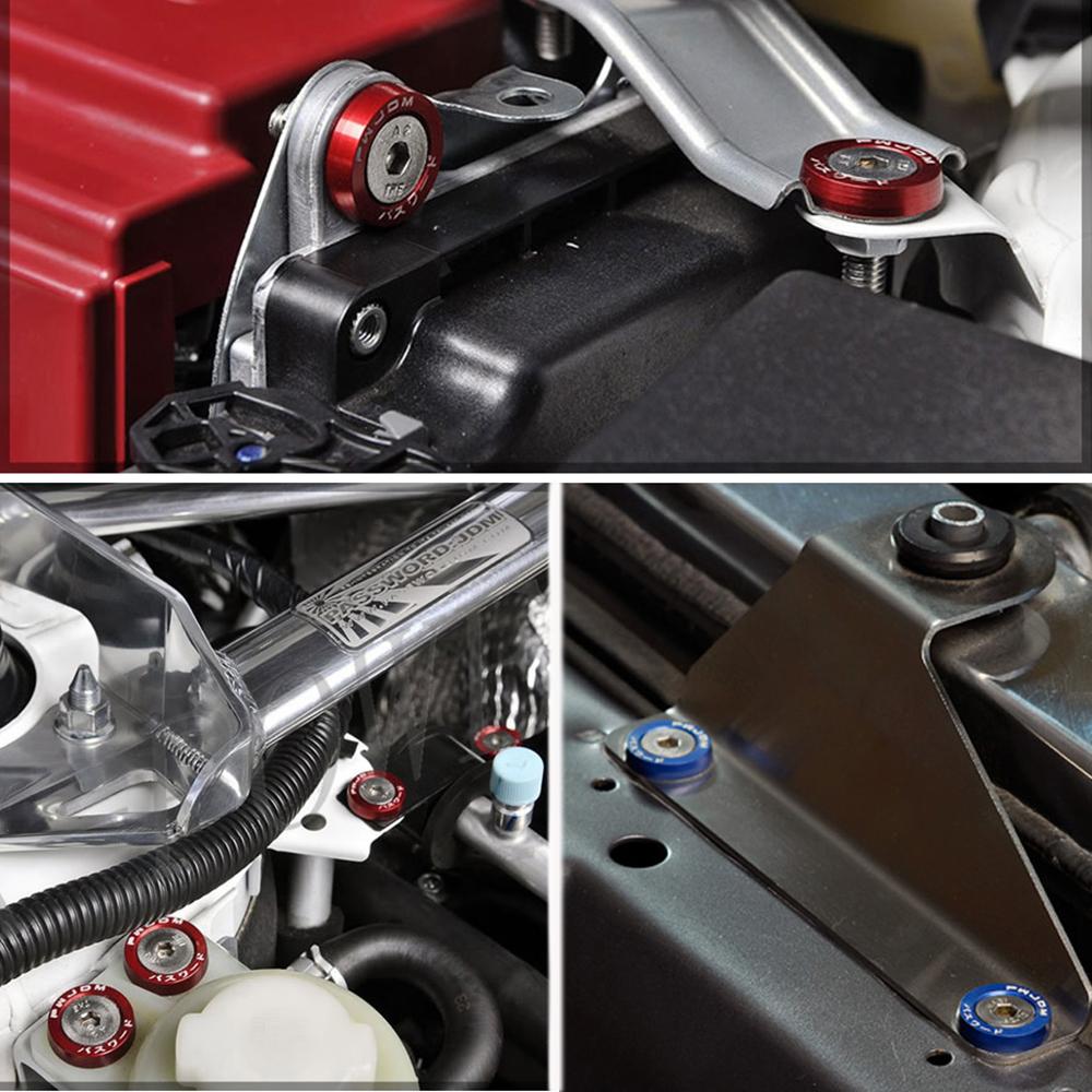 styling Car Fasteners Bumper License Plate Bolts JDM Washer Car Modified Washer Car Modified Bolts