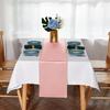 Table Runner Long Rectangle Party Smooth Fabric Solid Machine Washable Color Table Runner Wedding