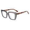 European and American large frame spring leg reading glasses in the elderly fashion color matching bean flower reading glasses