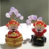Festive Resin God Of Wealth Miniature Cute Diy Blind Box Decoration