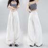 Теннисные джинсы Женские летние широкие брюки Женские летние с высокой талией Свободные широкие джинсы Женские брюки Женские узкие