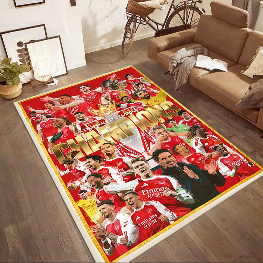 Arsenal Area Rug Perfect for Decorate room Living Rooms Dormitory Study room Anti-slip Rug Decorate Offices Perfect Gift for Women/Men