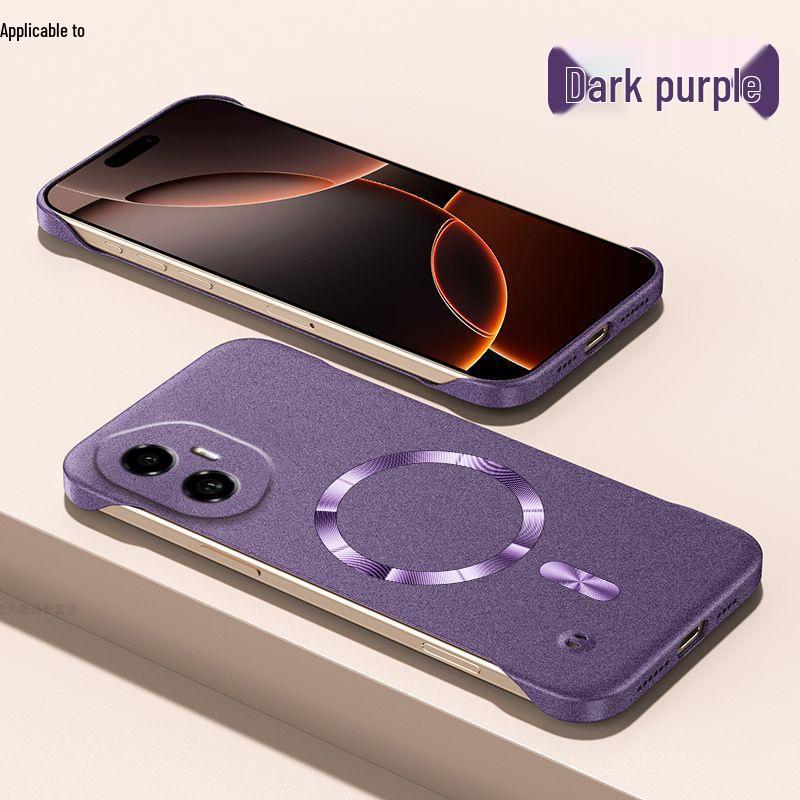 Honor 300 Pro Magnetic Frameless Hard Shell Phone Case - Sand Rock Finish, Light Luxury Feel