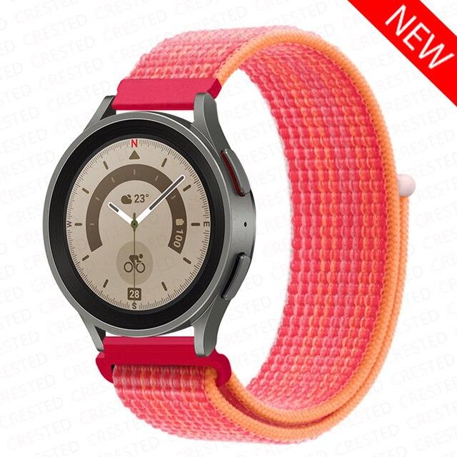 Band For Samsung Galaxy Watch 4 3 Classic 5 Pro Active 2/Gear S3 Nylon Loop Correa Bracelet Huawei Watch GT 2 3 Strap 22mm 20mm