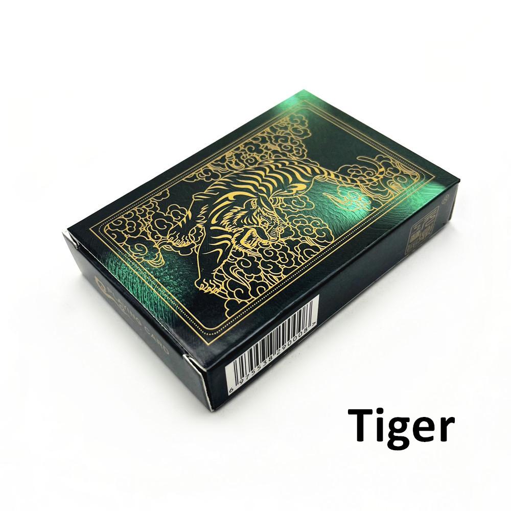 Creative Transparent Playing Cards Dragon Tiger Poker Cards
