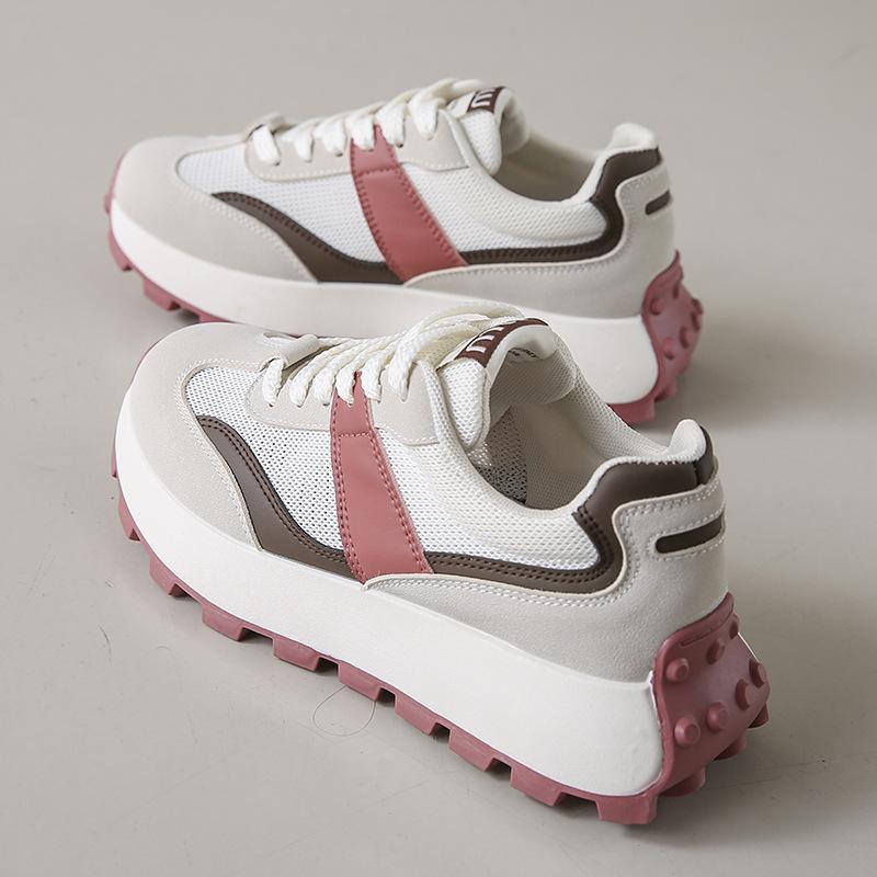 2025 Spring Forrest Gump Shoes New Korean Version Ins Female Student Sports Breathable Running Platform Casual Shoes G6830-1