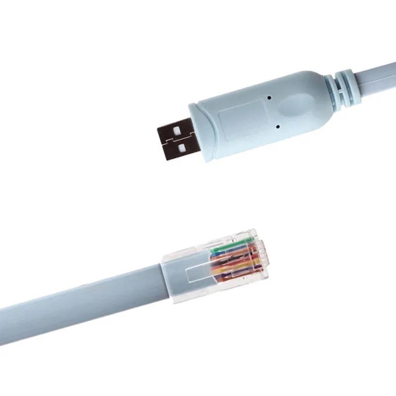 USB-RJ45 для Cisco USB-консольный кабель, отладочная линия для маршрутизатора, конвертер RJ45, коммутатор, расширение USB, компьютерная сеть