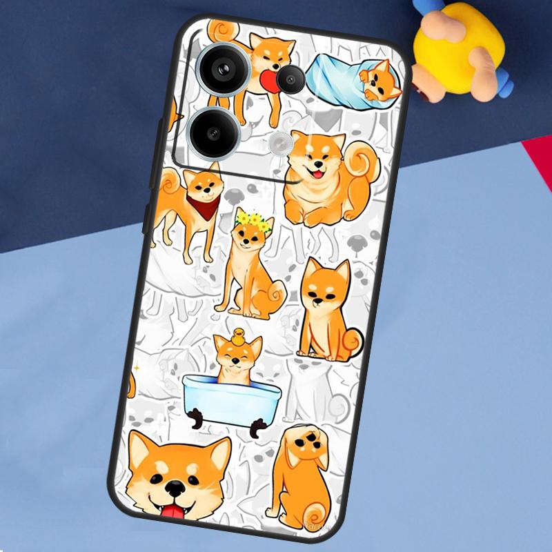 DOGE MEME Shiba Inu Dog Case For Xiaomi Redmi Note 13 12 11 10 9 8 Pro 12S 11S 10S 9S 10A 9C 10C 12C 13C Back Cover