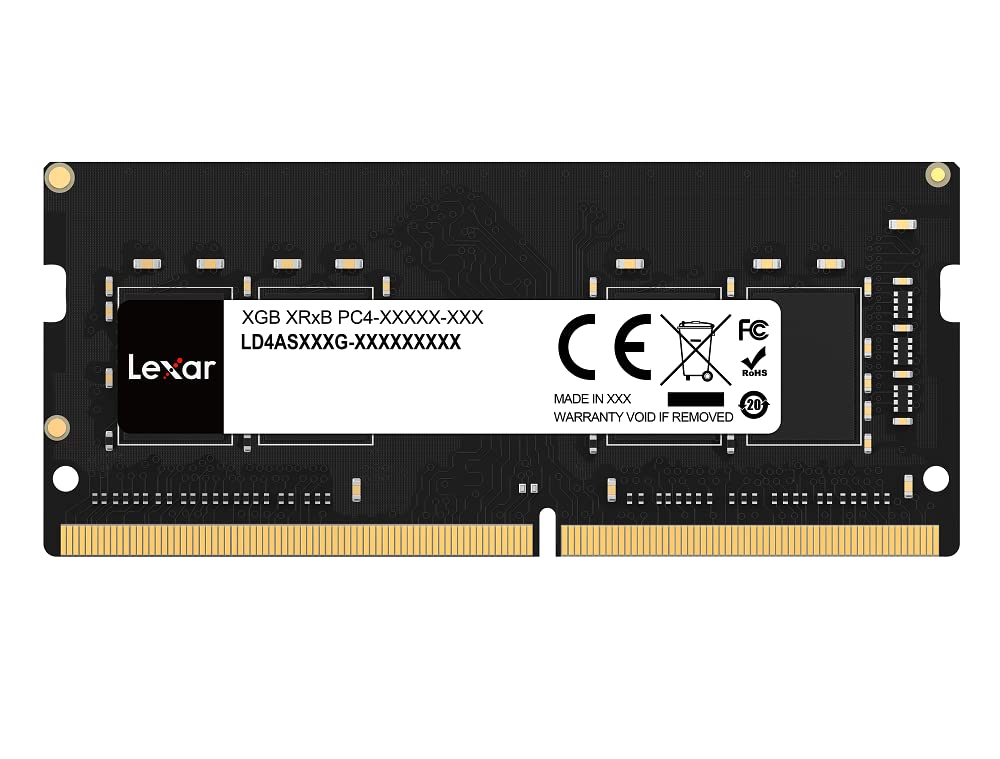 Lexar 16GB DRAM Light User DDR4 3200 MHz SODIMM Laptop Memory Performance Upgrade LD4AS016G-B3200GSST