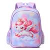 Children'S School Bag Cartoon Pony Print Boys And Girls Backpack 3--6 Years Old Kindergarten Small Class Eggshell Backpack
