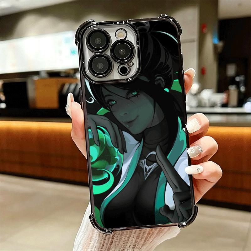 V-Valorant Sage Мягкий чехол для телефона iPhone 15 16 17 Air 14 Pro Max 16E Plus 13 12 Mini С покрытием Защита от падения Fundas