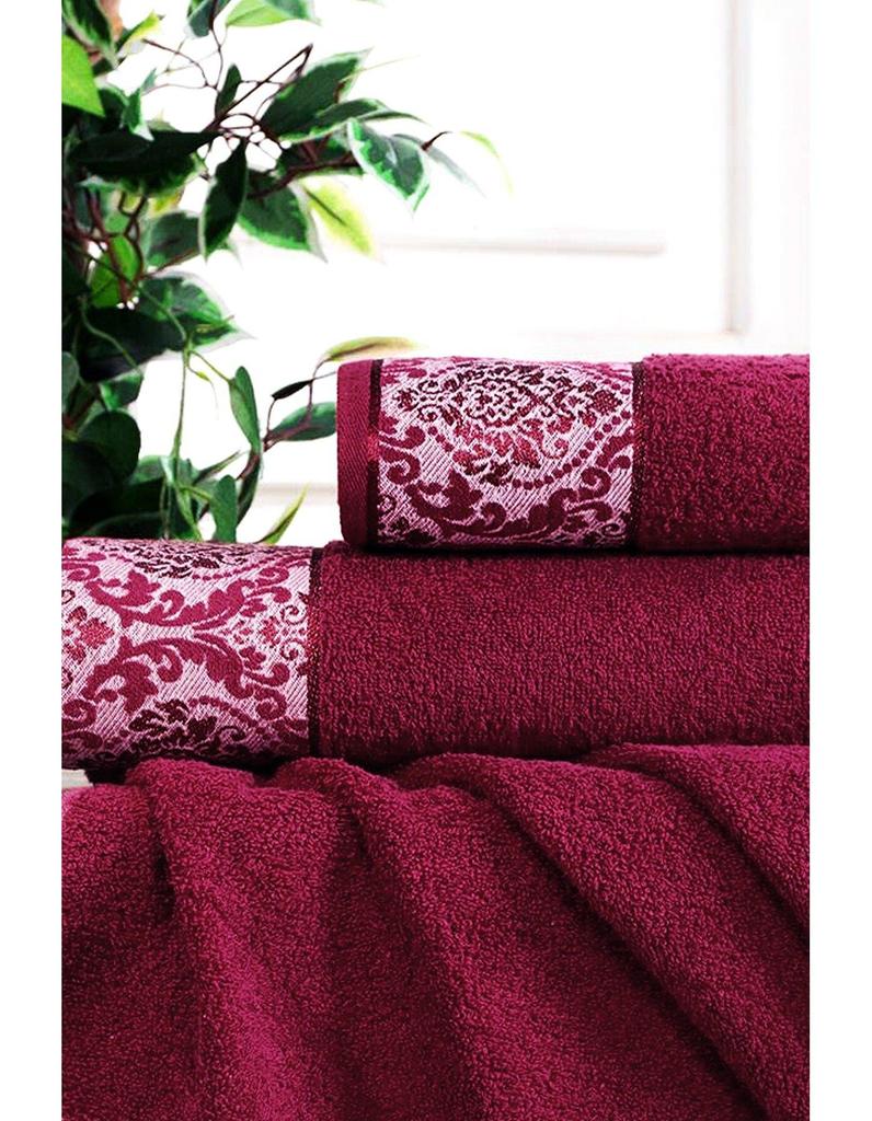 OTTOMAN Set of 2 Bath and Face Towels Cotton High Quality Turkish Towel