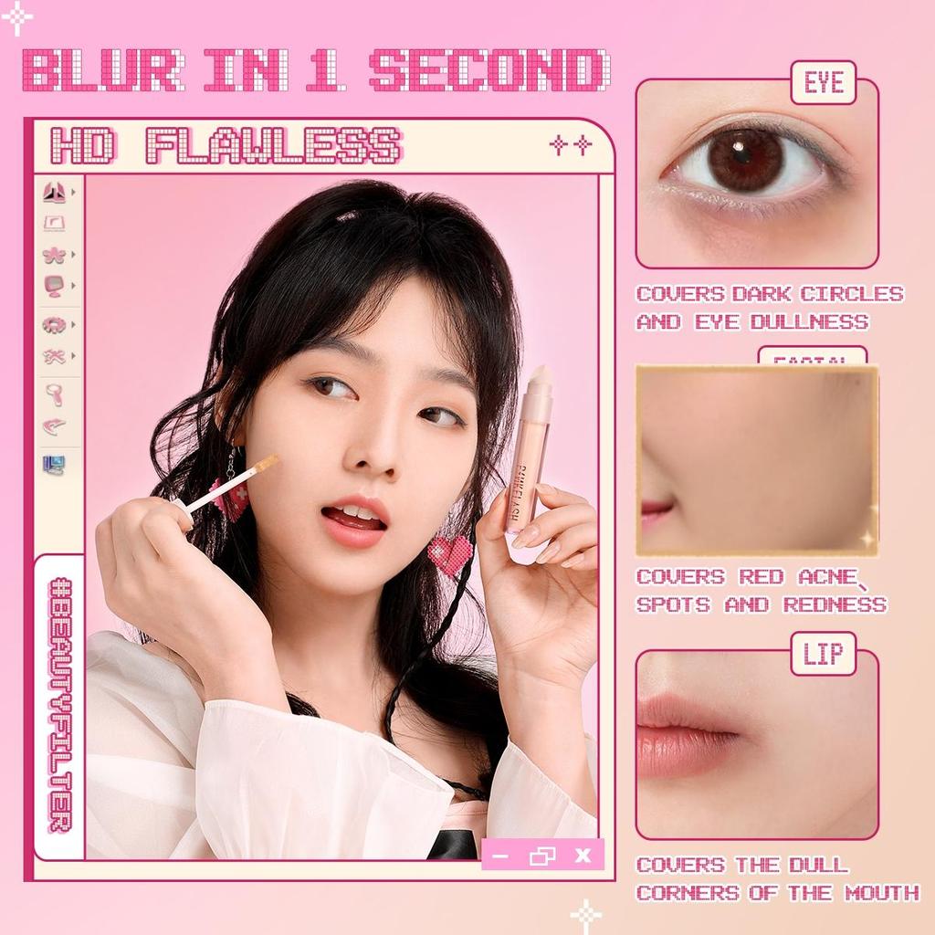 PINKFLASH HD безупречный консилер для лица, водостойкий BB-крем с полным покрытием, дышащая жидкая основа, основа для макияжа, женская косметика