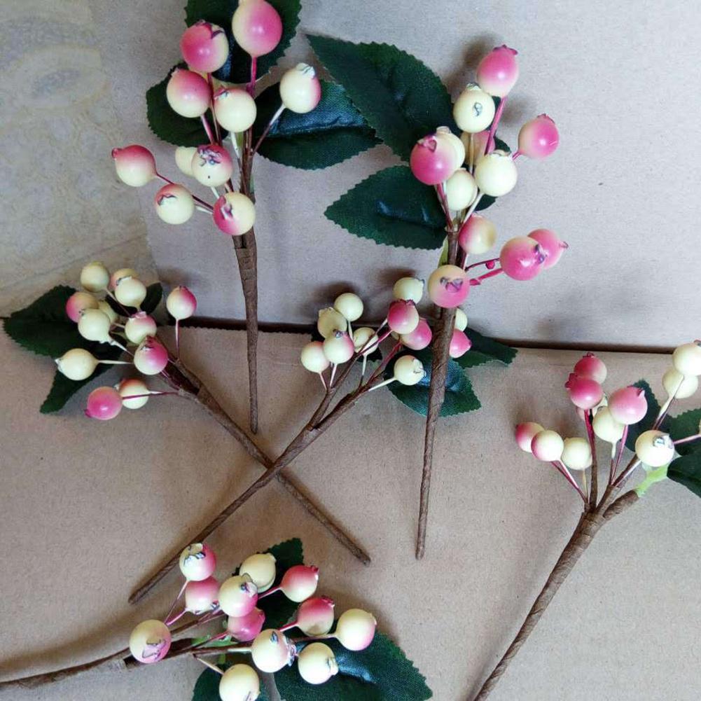 Искусственные фрукты, модный свадебный декор для жениха, имитация шелкового цветка, красные ягоды, свадебный декор