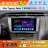 GPS-навигация с разделенным экраном для Toyota Prius 3 XW30 2009 - 2015 Android 14 Автомобильный аудио-мультимедийный проигрыватель 4G WiFi BT Головное устройство