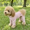 Warm Elastic Pet Jumpsuit Windproof Dog Fleece Pajamas Pet Four Legged Pants  Small Medium Dogs