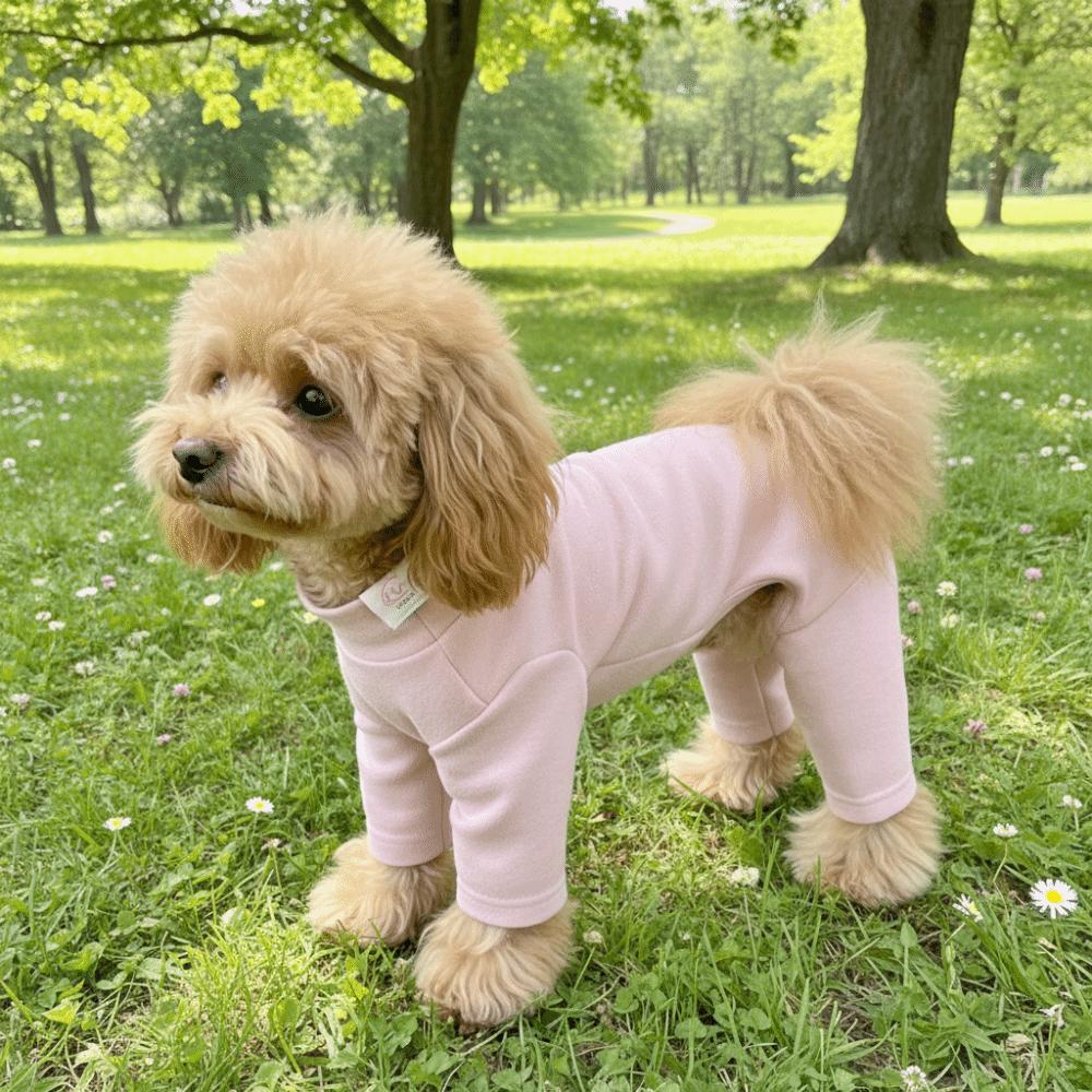 Warm Elastic Pet Jumpsuit Windproof Dog Fleece Pajamas Pet Four Legged Pants  Small Medium Dogs
