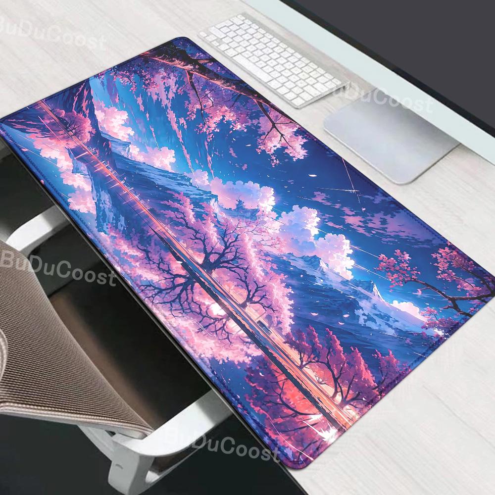 mouse pad Gaming Sakura Japanese Cherry Blossom XL Home New HD mousepad XXL Keyboard Pad Non-Slip Office Carpet Laptop Mice Pad