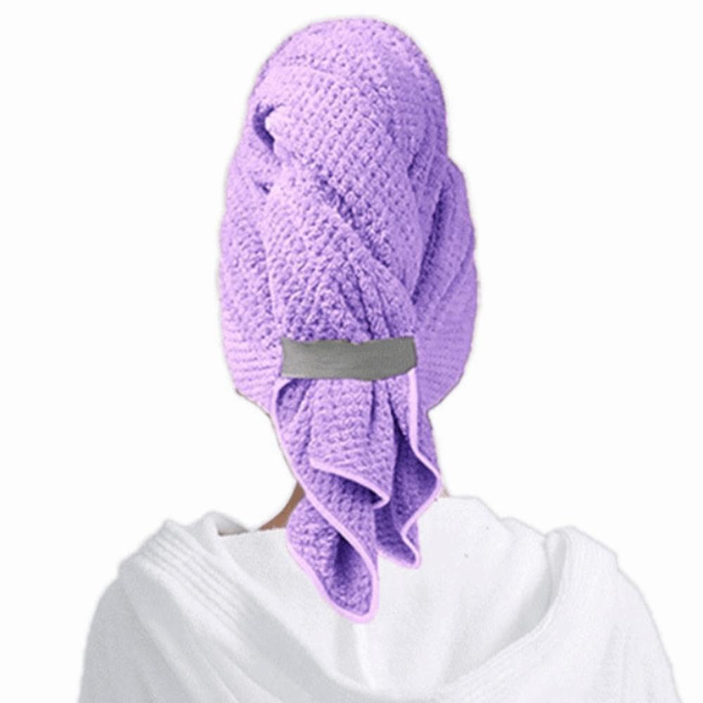 Soft Extra Large Wrap Turban with Elastic Band Quickly Dry Hair Hat  Hair Drying