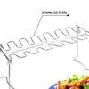 Chicken Leg Wing Grill Rack Multi Slots Barbecue Poultry Chicken Leg Roaster Foldable Stainless Steel Roaster Stand