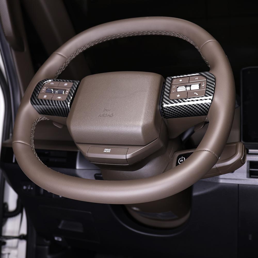 Для Kia PV5 2026 2026 Автомобильный Поворотный Углепластиковый Руль Накладка Декоративная Аксессуары для Интерьера Автомобиля