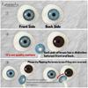 FUNSACHY Cosplay Black White Contact Lenses for Eyes 1Pair Colored Anime Lens Eye Makeup Pupil Halloween Women Men's Accessories