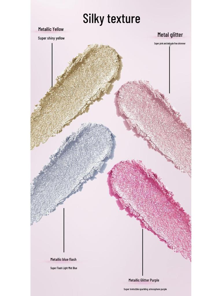 HERORANGE Color-Changing Dragon Eye Shadow Palette: Pearlescent, Super Sparkle, Color-Blocking Brightening Highlight Eyeshadows.