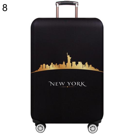 Эластичный чемодан с цветочным принтом, пыленепроницаемый защитный чехол для путешествий, чехол