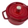 Staub Pico Cocotte, круглая кастрюля 20 см, эмалированная кастрюля Rund Brater Cherry Pico Cocotte Pot, стильная посуда, кухонная утварь [Staub Pot] Cherry/Red