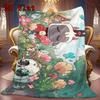 Cult of the Lamb 2D Flat Pattern Flannel Blanket High quality All Seasons Warmth and Comfort Perfect for Christmas Gifts.PMT0914329