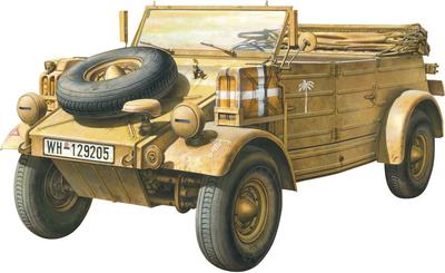 GSI Creos Monmodel 1/35 Немецкий легковой автомобиль Pkw.K1 Kubelwagen Тип 82 Североафриканская спецификация Пластиковый набор-модель MVS015