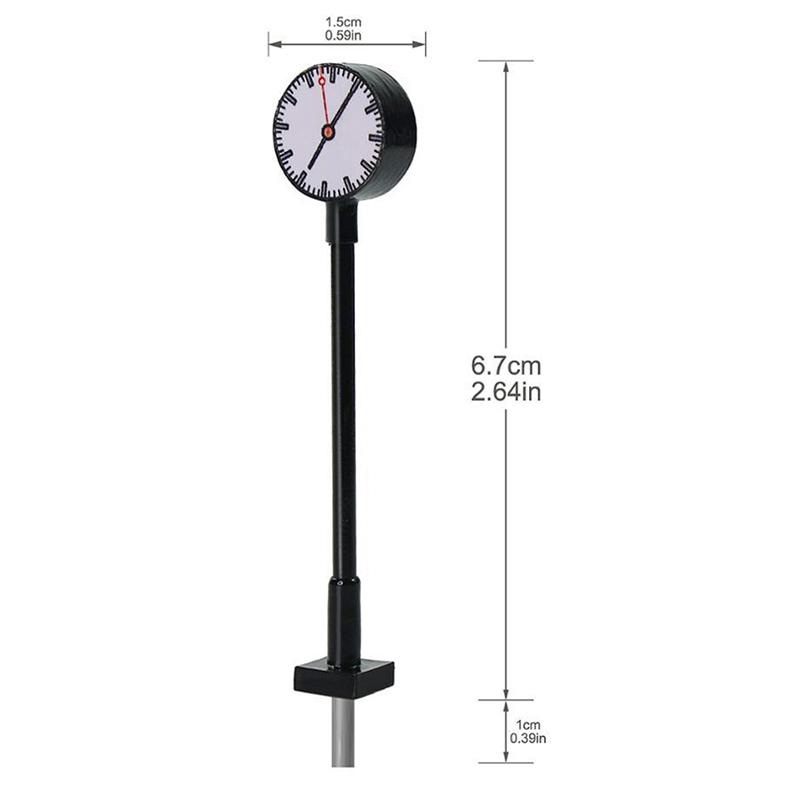 Миниатюрная светодиодная модель железной дороги Ho N Scale Lights Lit Platform Clock Lamp