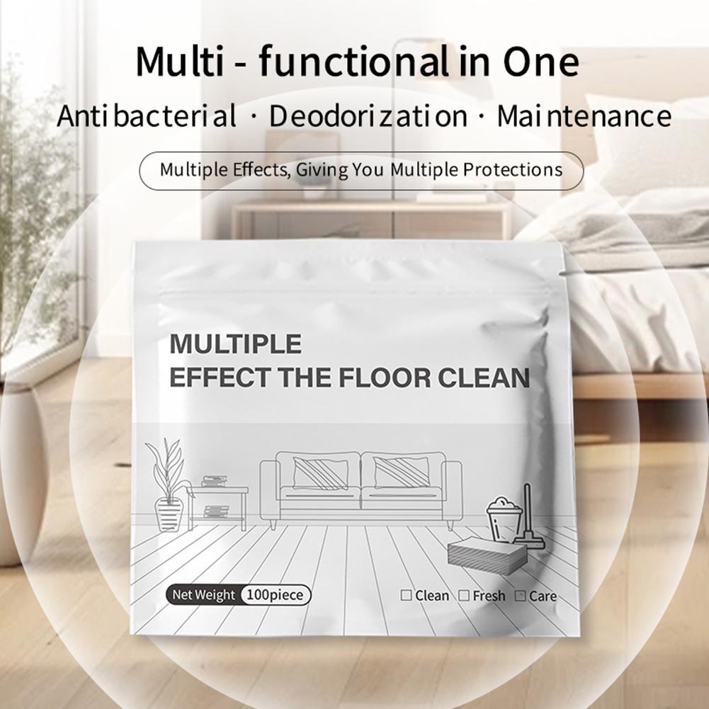 Floor Cleaner Concentrate Sheets,Multi Effect Concentrated Floor Cleaner,Water-Soluble Floor Cleaning Sheets for Mopping