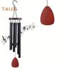 Ретро-музыка с 6 алюминиевыми трубками S-образный крючок натуральная успокаивающая мелодия винтажный садовый патио уличный подвесной колокольчик украшение
