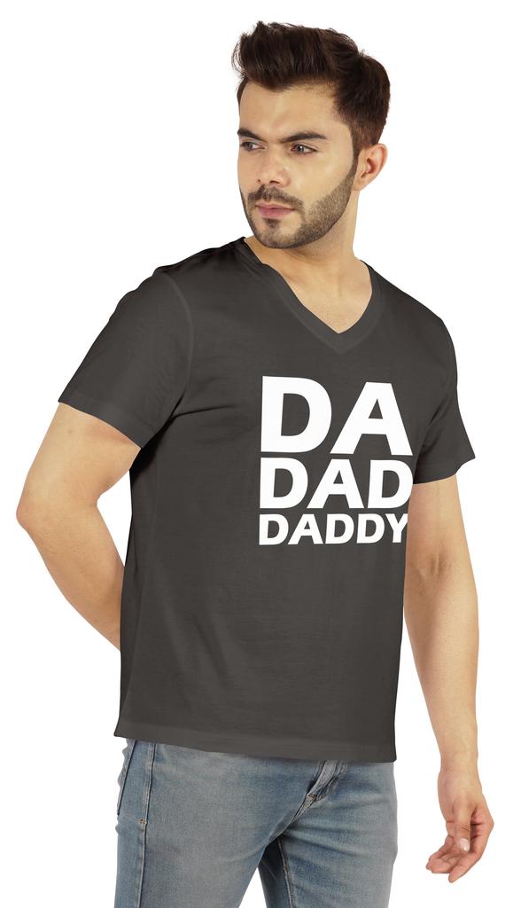 Inkmeso Mens Tshirt   Da Dad Daddy   Graphic Tshirt For Dad Gift Tee Shirt For First Time