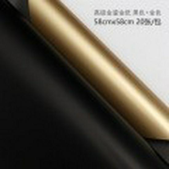 Элегантная двухцветная золотая упаковочная бумага для цветочного букета