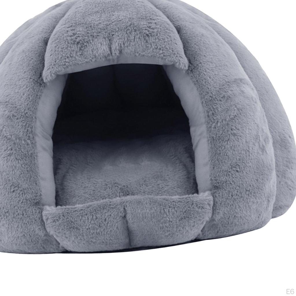 Semi Closed Cat Nest Autumn Winter Bed Kennel Shelter Pet Pets Cave for Kitten Hamster