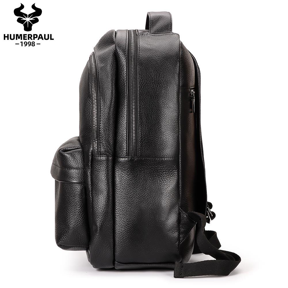 Humerpaul Женский рюкзак из натуральной кожи, элитная модная дорожная сумка большой вместимости