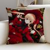 Anime RRozen MaidenS Cushion Cover Breathable and skinfriendly linen pillowcase square removable and washable cushion