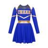 Униформа группы поддержки для девочек, платье с длинными рукавами, наряд для лидера поддержки, костюм для выступлений