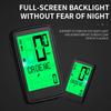   Wireless Bilingual   Cadence Mileometer Multi-functional Daily Waterproof Full Screen Backlight Mountain Bike Speed Meter USB Cycle 