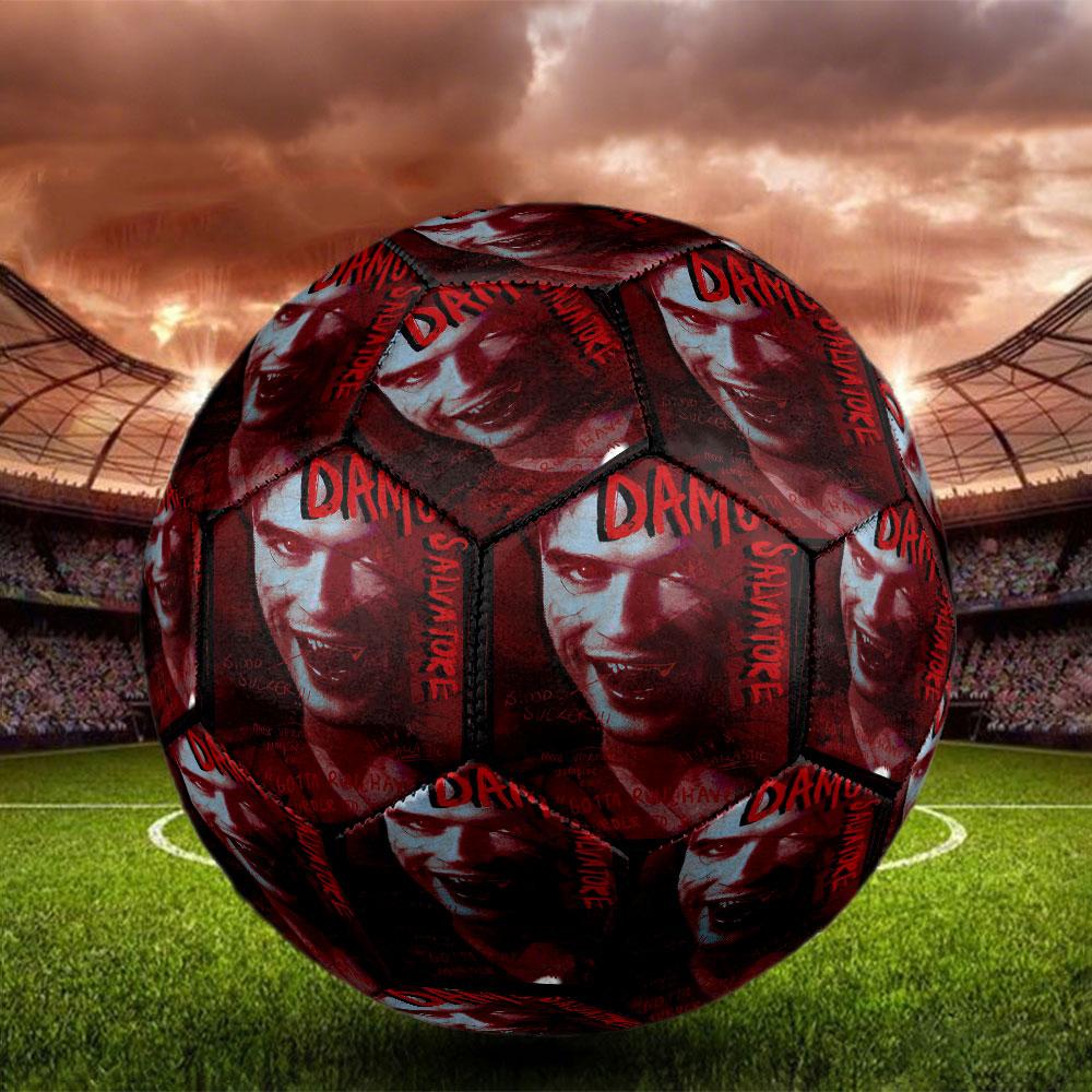 Damon Salvatore Print Size 5 Soccer Ball, Standard Match Football for Sports Game and Team Practice, Ideal Gift for Soccer Fans