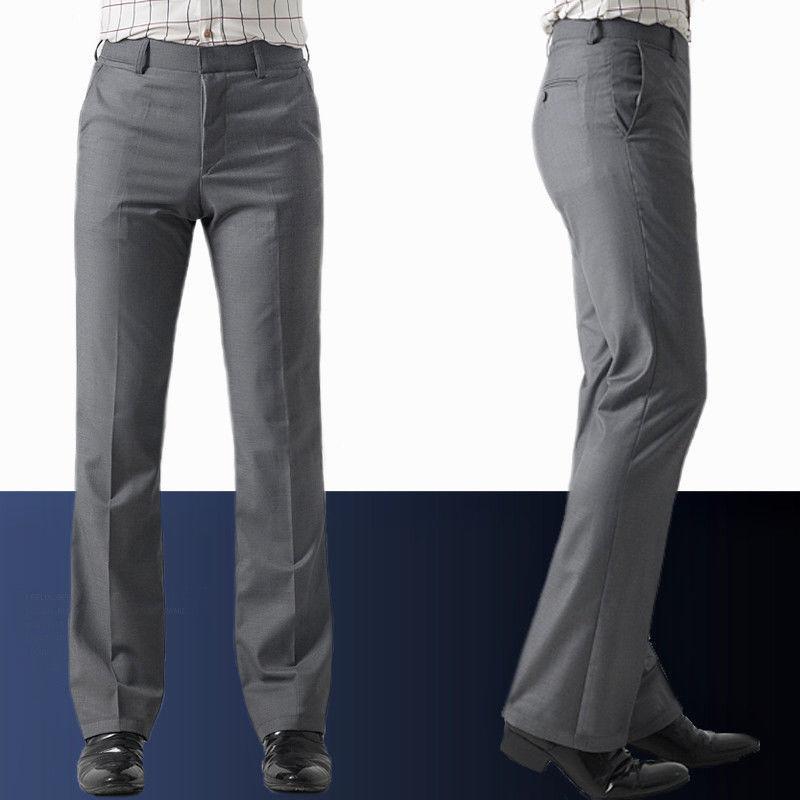 Мужские брюки-клеш 60-х 70-х годов, винтажные расклешенные брюки, формальные классические брюки, широкие брюки, тонкие брюки