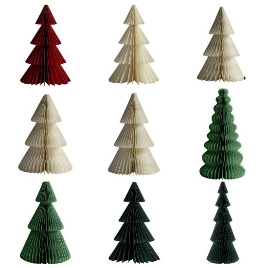 Бумажная рождественская елка 3D сотовая бумажная рождественская елка украшение деревенский настольный центральный элемент