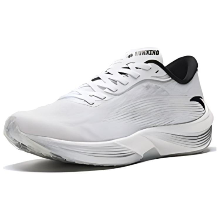 Men's Sneakers Anta Cushioning Abrasion Resistant Rebound Low top Marathon Running Shoes Men's White Black