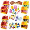 Big Building Blocks House Architecture Window Wall Roof Furniture Series Scene Accessories Assembly Children's Educational Toys