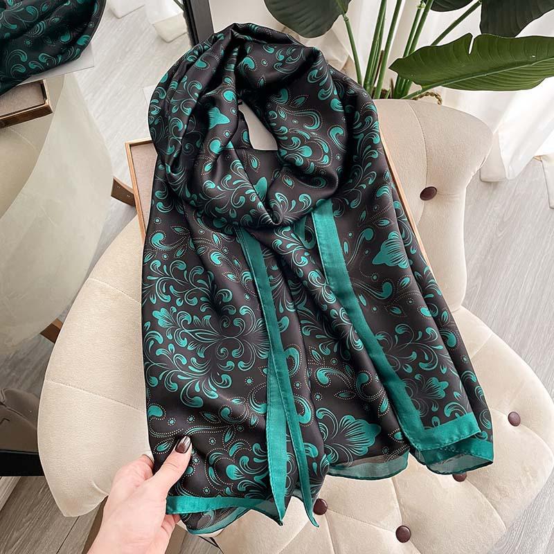 Print Scarf Big Art Flower Women Shawl Beach Towel Women